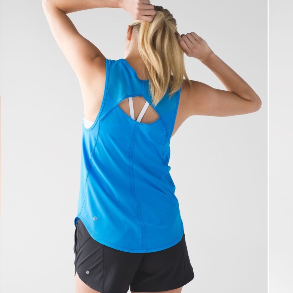 NWOT Lululemon Sculpt Tank Beach Blanket Blue